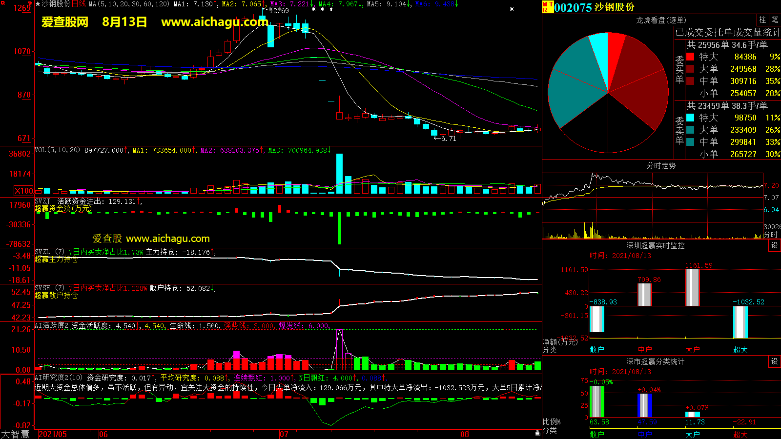 沙钢股份(002075)大智慧超赢数据