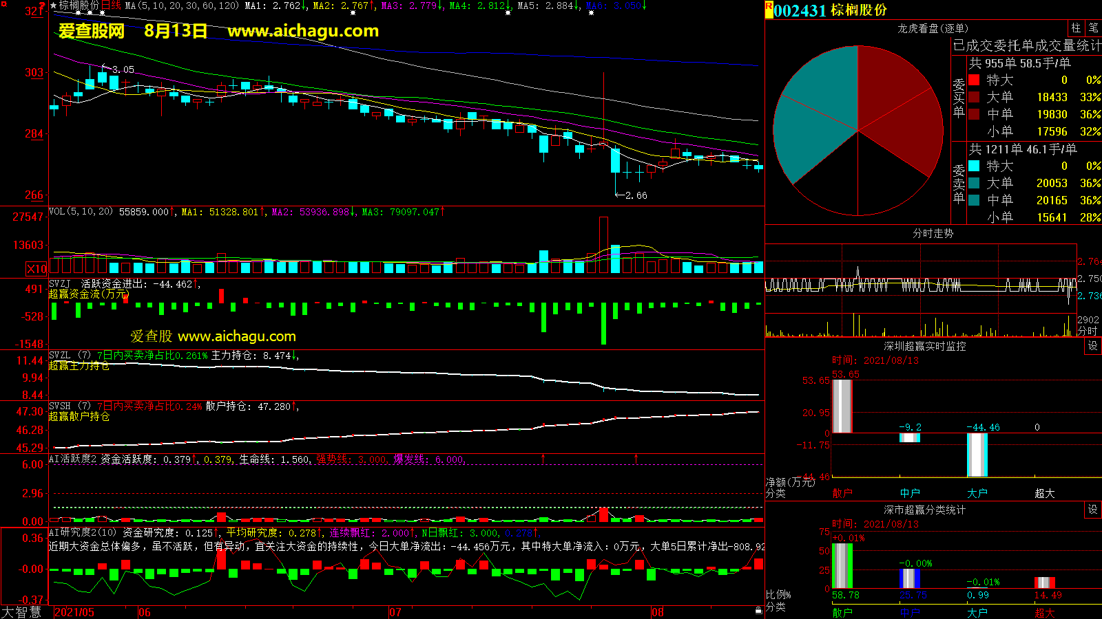 棕榈股份(002431)大智慧超赢数据