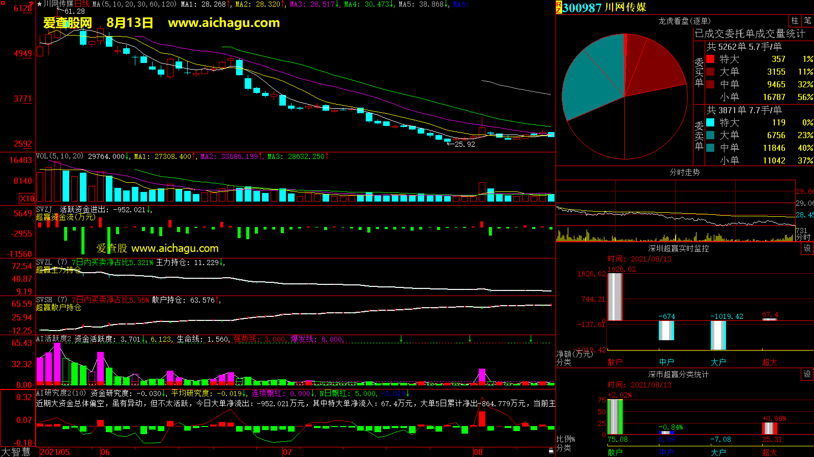 川网传媒(300987)大智慧超赢数据
