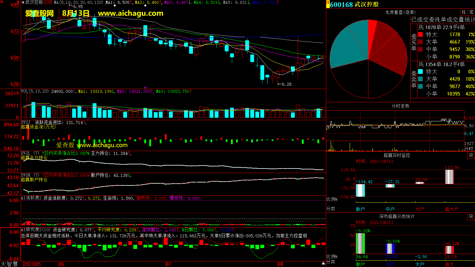 武汉控股(600168)大智慧超赢数据