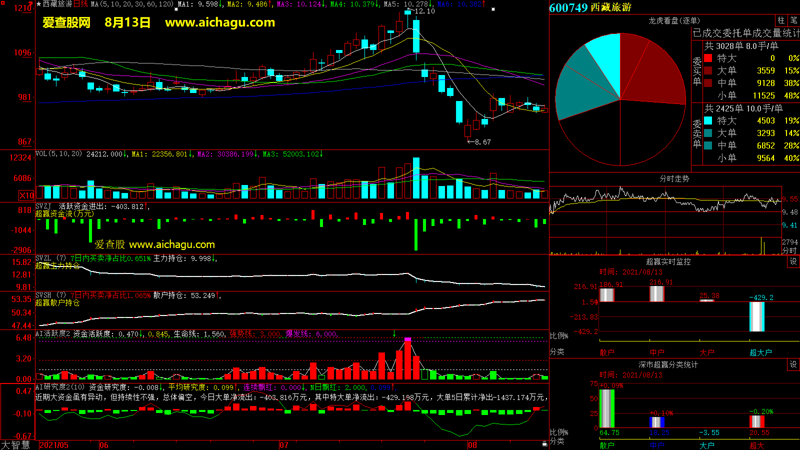 西藏旅游(600749)大智慧超赢数据