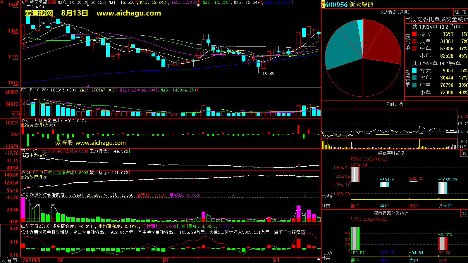 新天绿能(600956)大智慧超赢数据