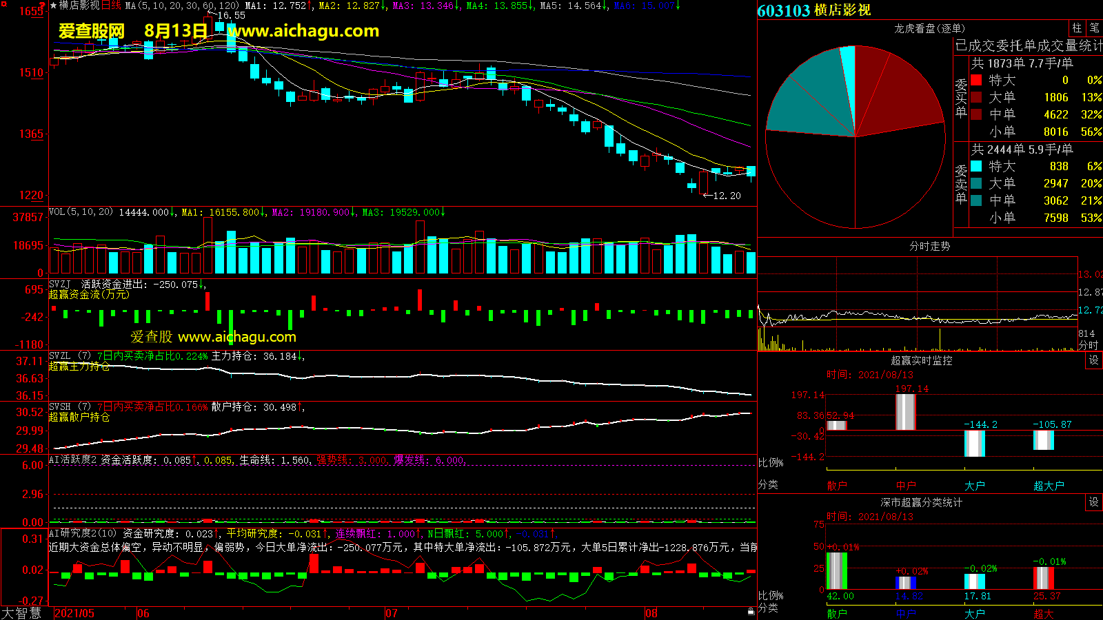 横店影视(603103)大智慧超赢数据