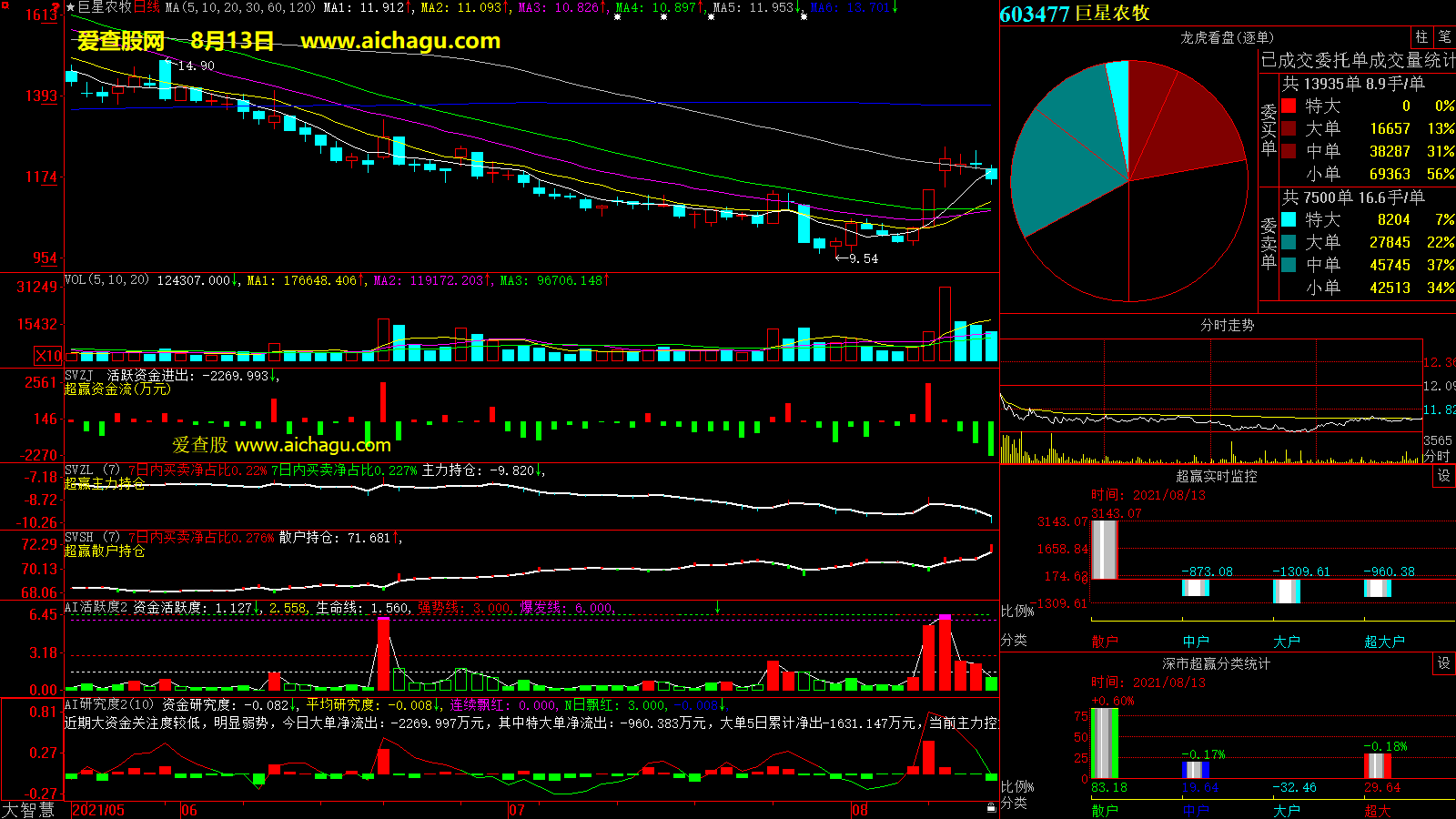 巨星农牧(603477)大智慧超赢数据
