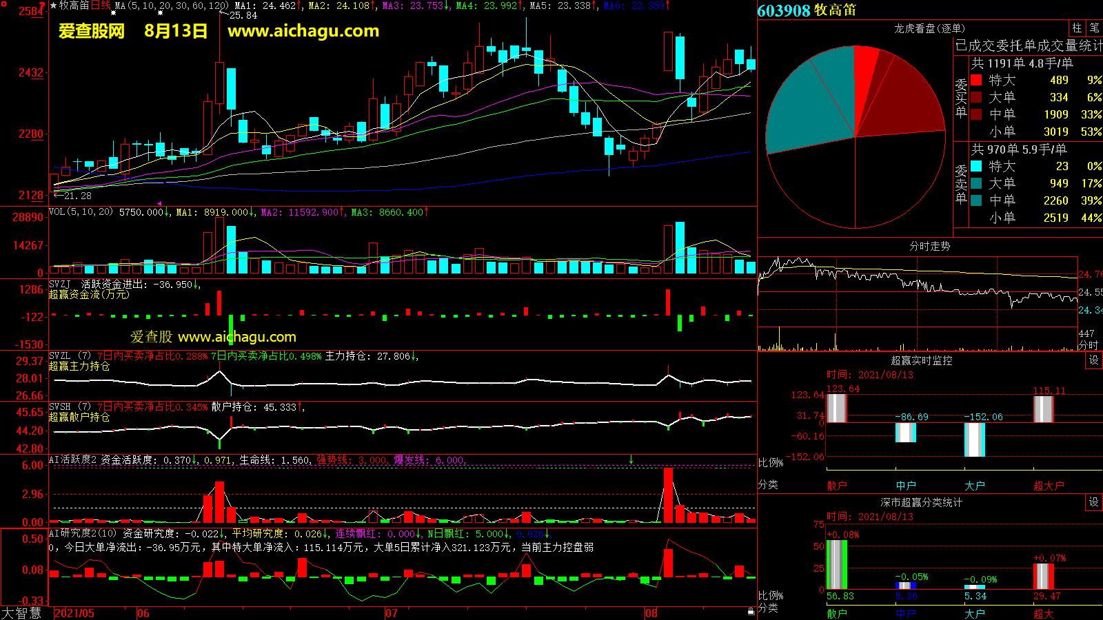 牧高笛(603908)大智慧超赢数据