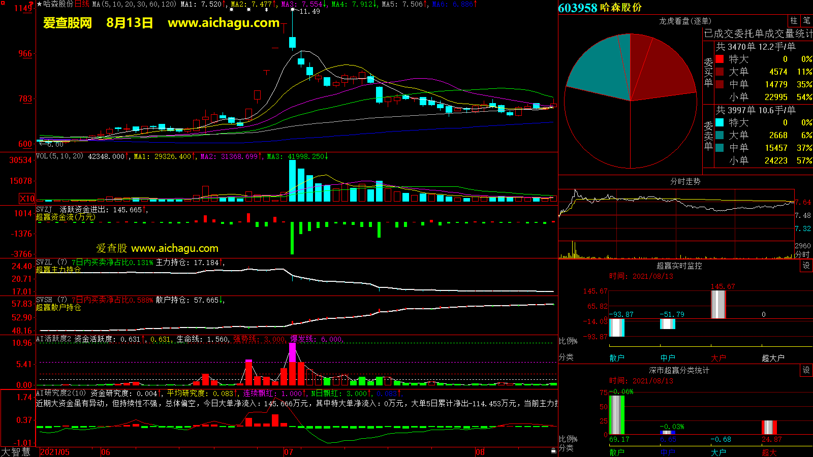 哈森股份(603958)大智慧超赢数据
